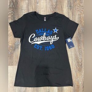 NFL Dallas Cowboys Women’s Black T-Shirt, NWT!